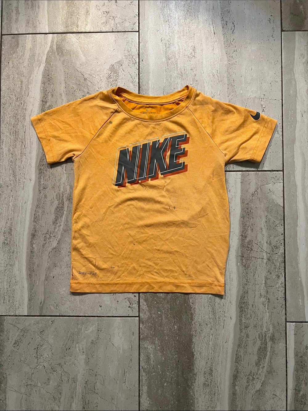 Nike Orange Youth Short-Sleeve Logo Tee